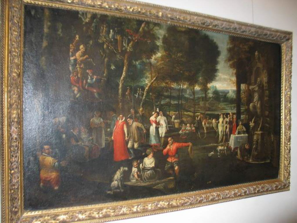 Landsbyfestival af Agostino Carracci