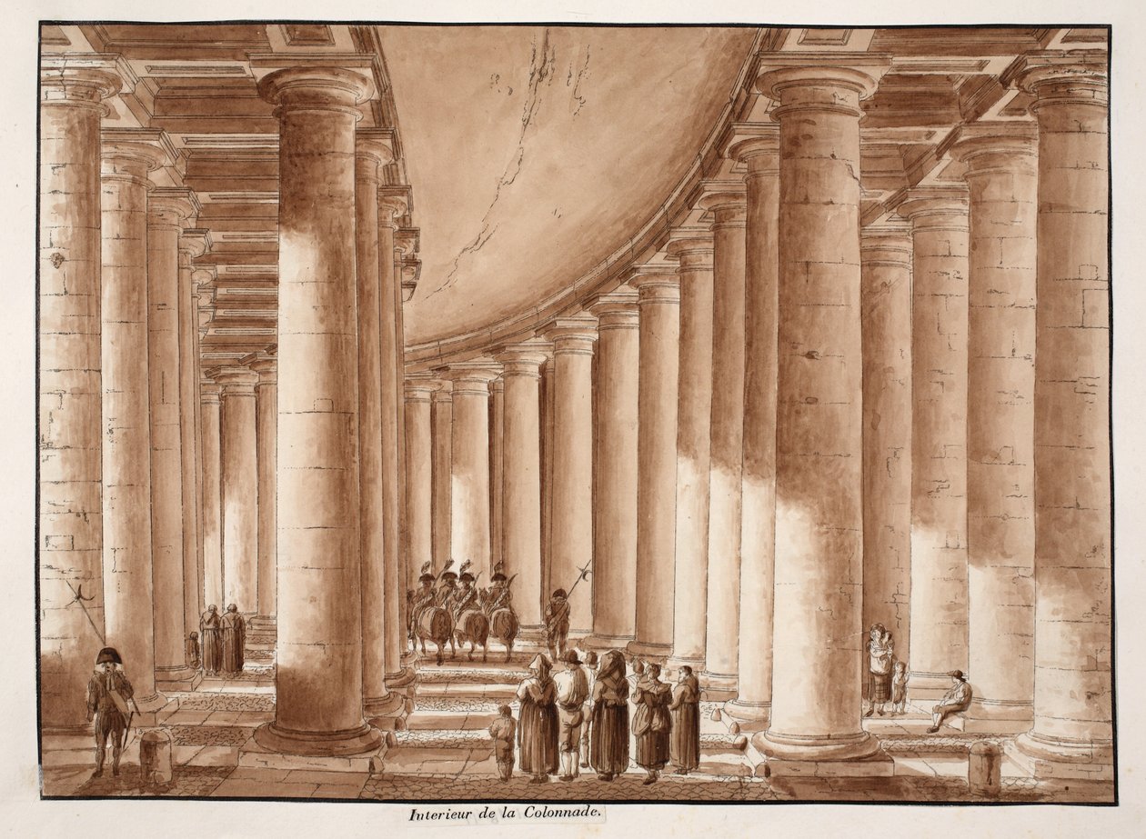 Interiør af Colonnade of St. Peter