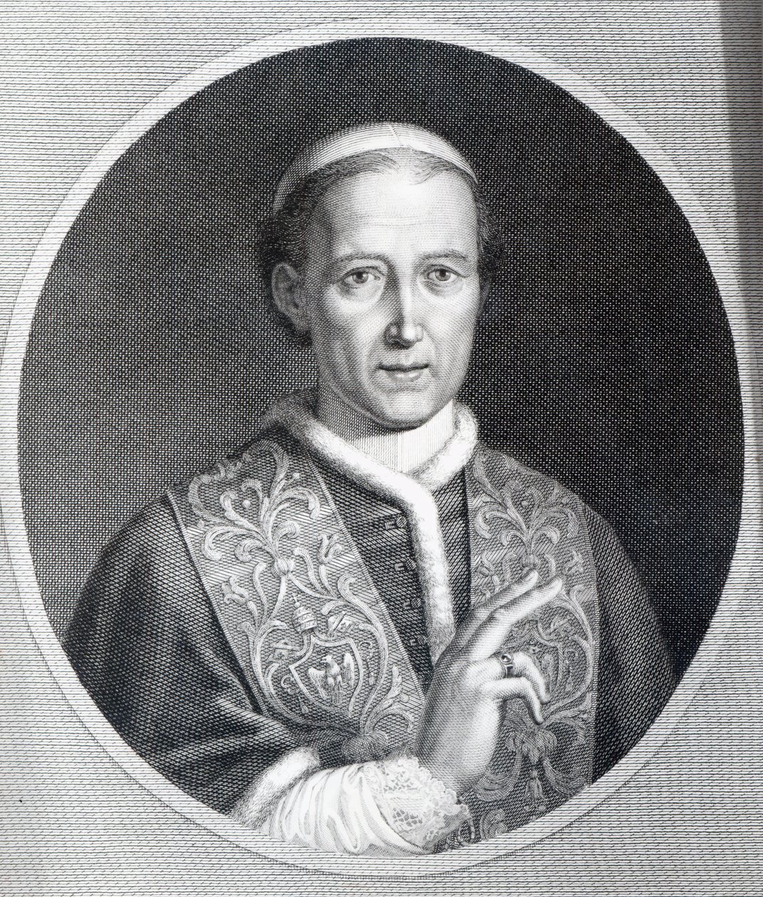 Pave Leo XII, graveret af Raffaele Persichini af Agostino Tofanelli