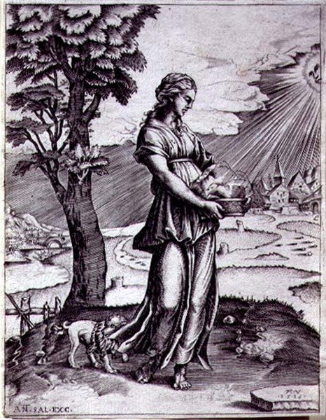 Den cumæiske sibylle af Agostino Musi