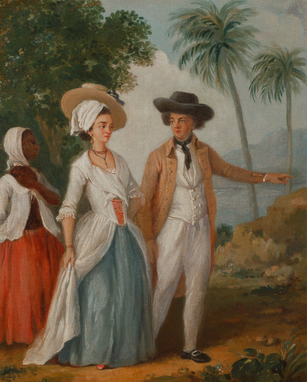Planter og hans Hustru, med en Tjener af Agostino Brunias