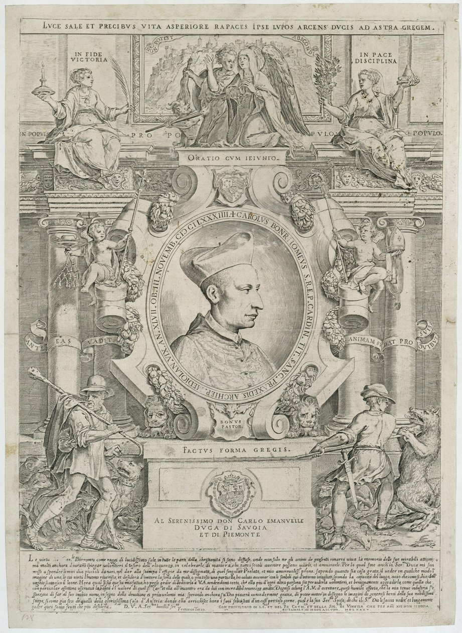 Carlo Borromeo af Agostino Carracci