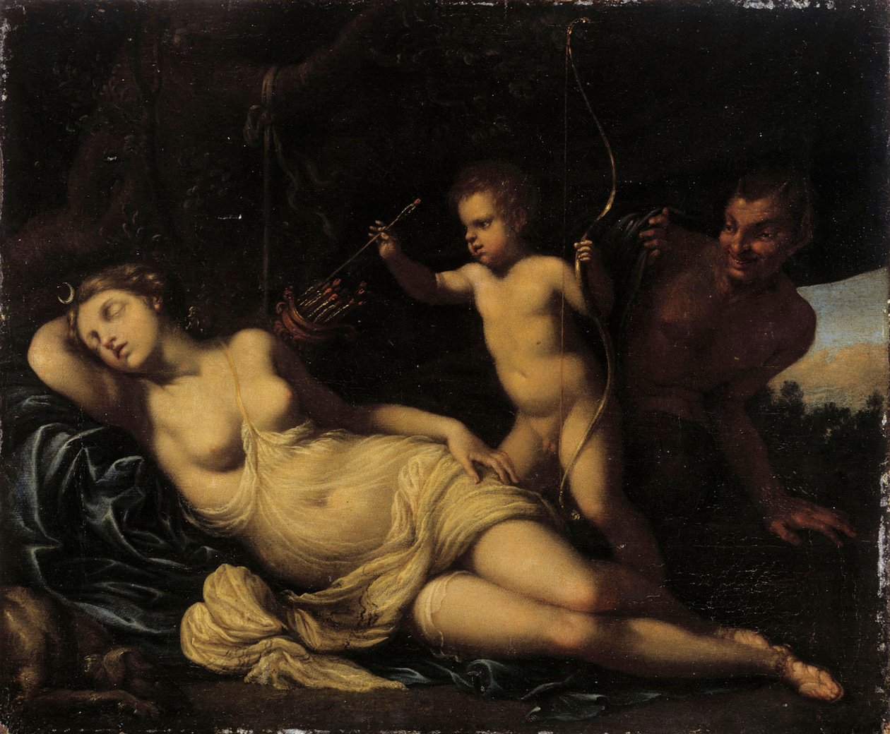 Diana sover af Agostino Carracci