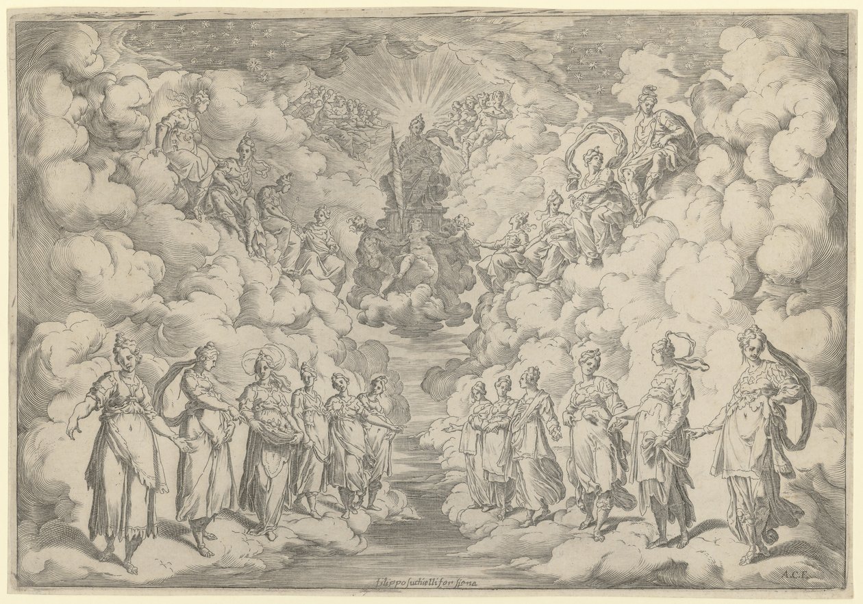 Sfærernes harmoni af Agostino Carracci