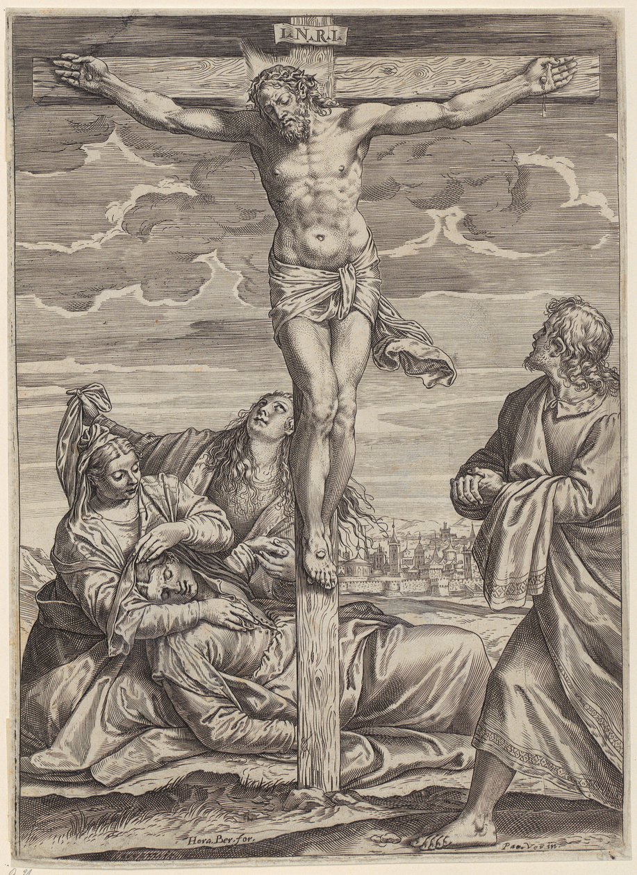 Korsfæstelse af Agostino Carracci