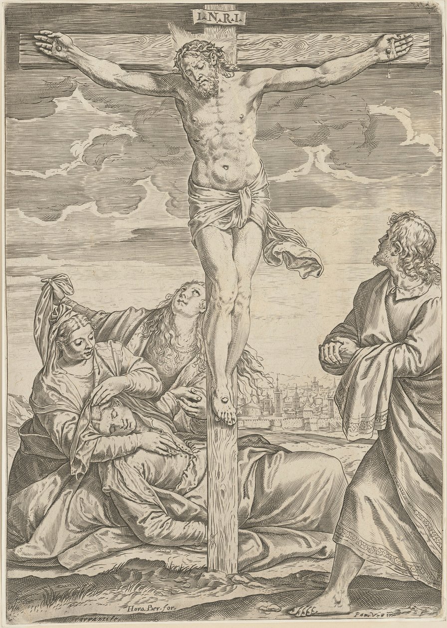 Korsfæstelse af Agostino Carracci