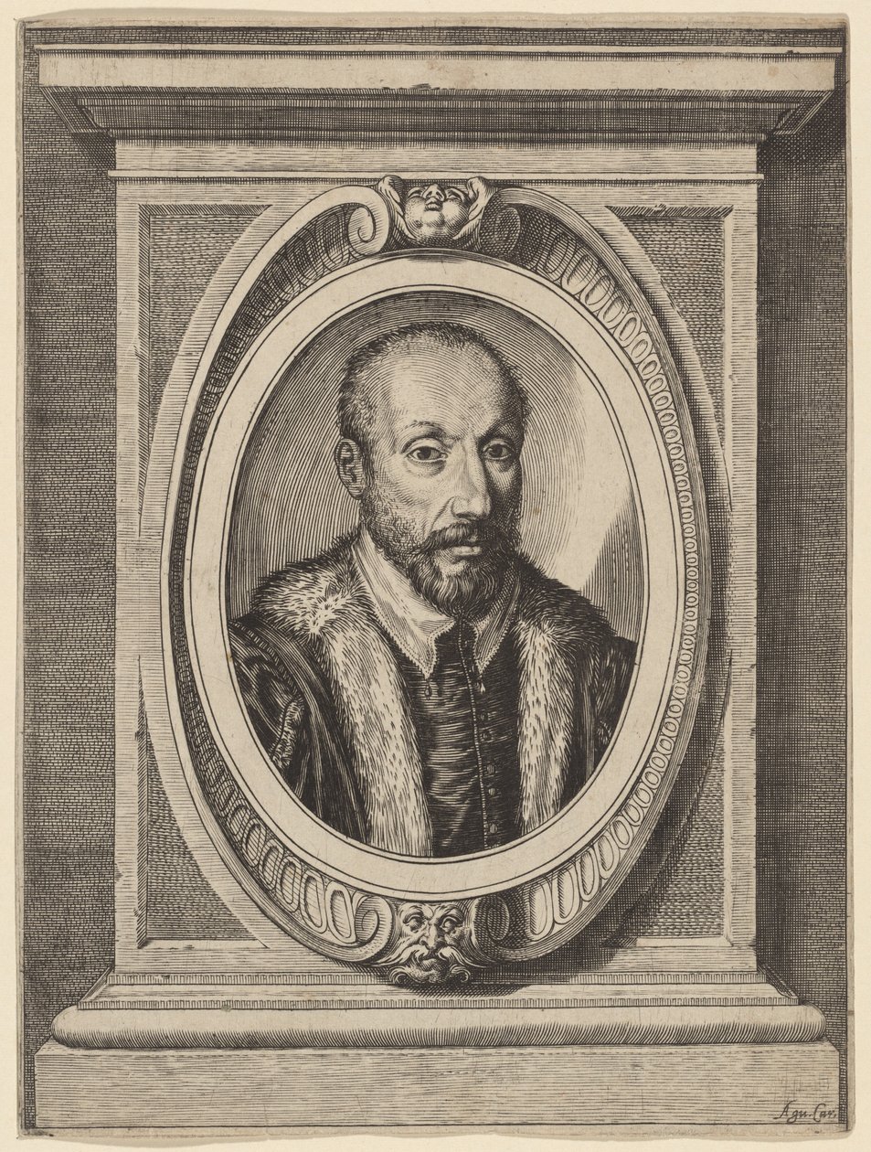 Pietro Antonio Tolentino af Agostino Carracci