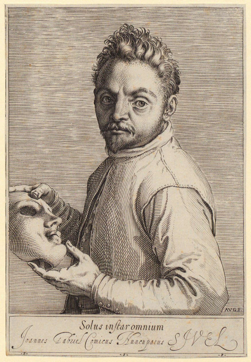 Portræt af Giovanni Gabrielli, kaldet »Il Sivello« af Agostino Carracci