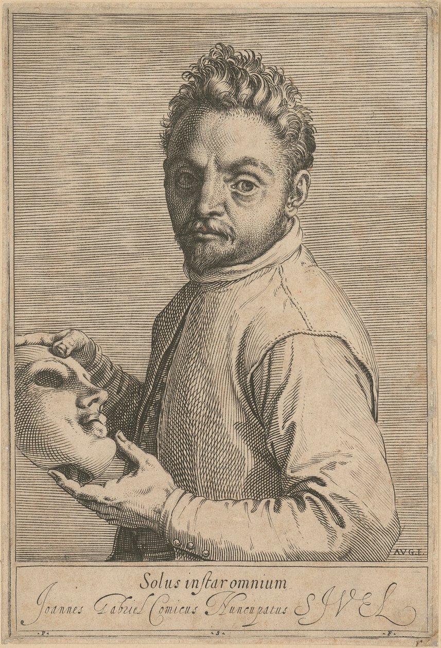 Portræt af Giovanni Gabrielli, kaldet „Il Sivello“ af Agostino Carracci