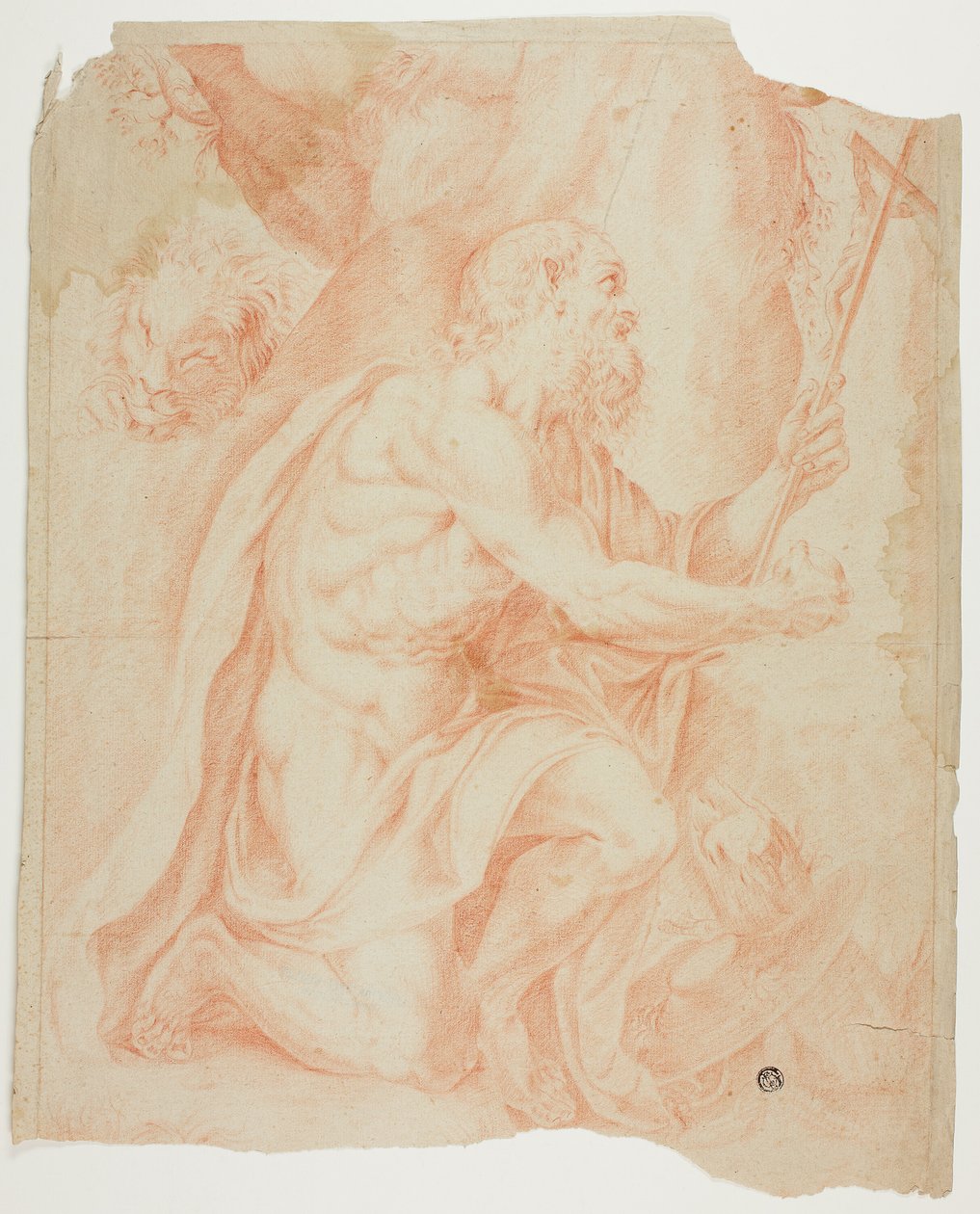 Sankt Jerome af Agostino Carracci