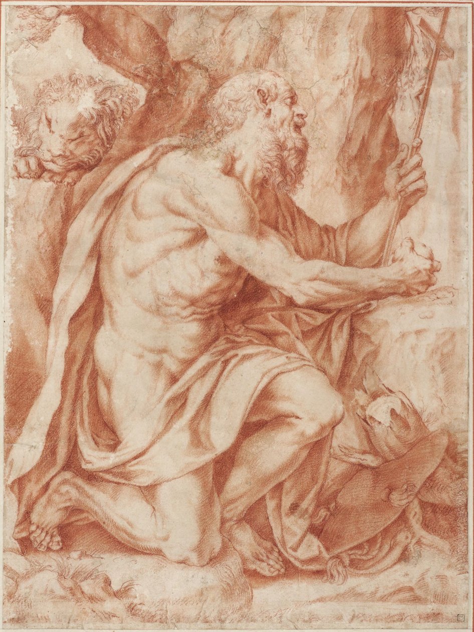 Sankt Hieronymus af Agostino Carracci