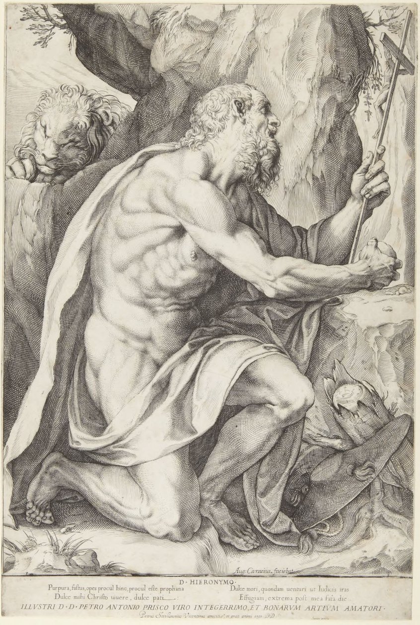 Sankt Hieronymus af Agostino Carracci