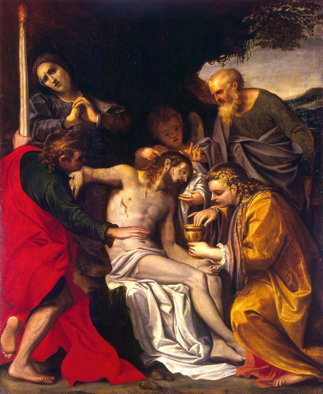 Kristi klagesang af Agostino Carracci