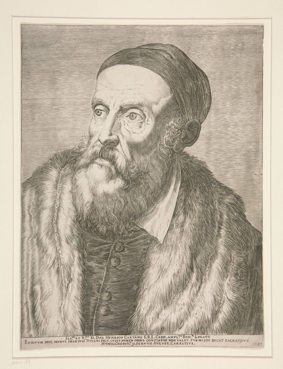 Tiziano Vecelli (Tizian) af Agostino Carracci