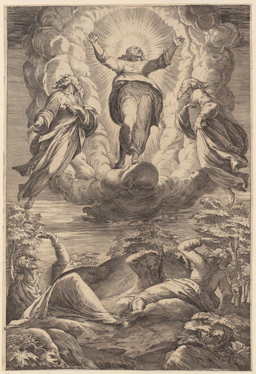 Transfiguration af Agostino Carracci