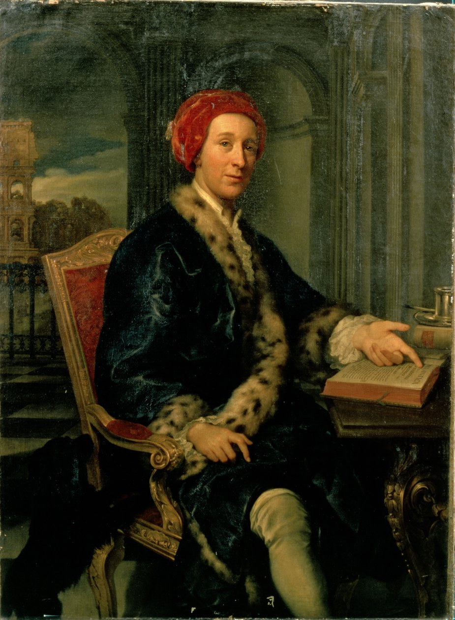 Portræt af oberst Gray af Agostino Masucci