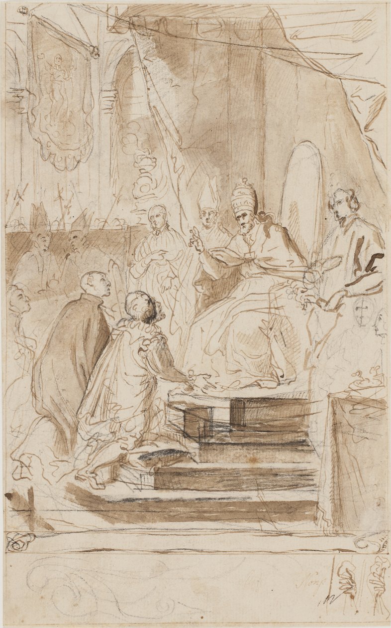 Helligkåringen af Sankt Ignatius af Loyola af Agostino Masucci