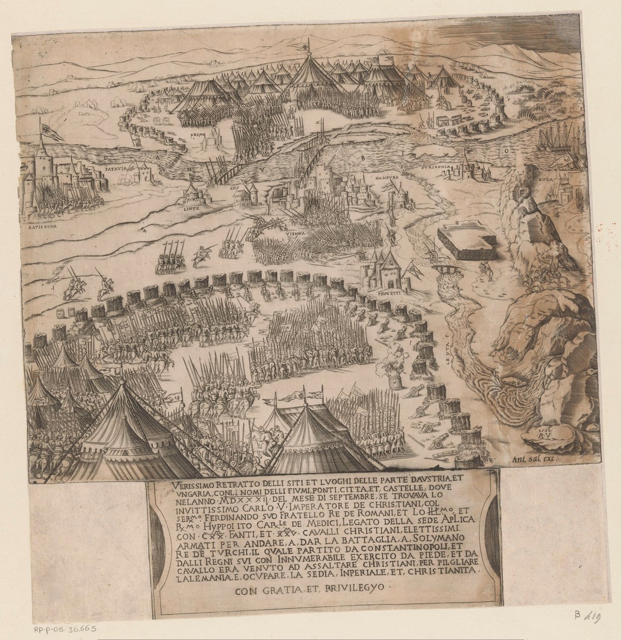Osmannernes belejring af Wien af Agostino Veneziano