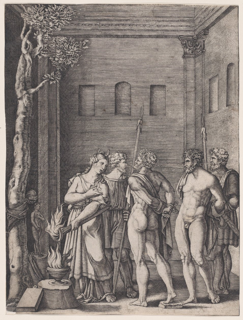 Epigenia, Ca. 1514-36. af Agostino Veneziano