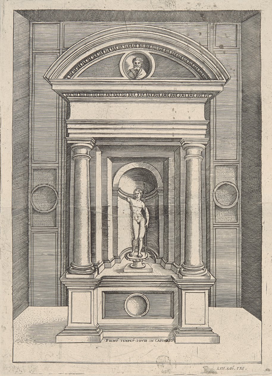 Første Tenplum torsdag i Capitol af Agostino Veneziano