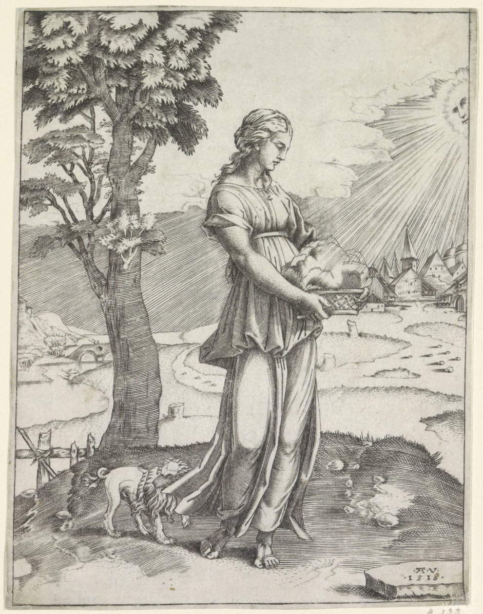 Sibille van Cumae af Agostino Veneziano