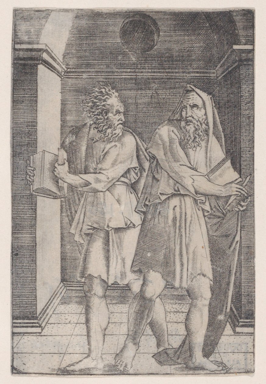 Filosofferne, ca. 1514-36. af Agostino Veneziano