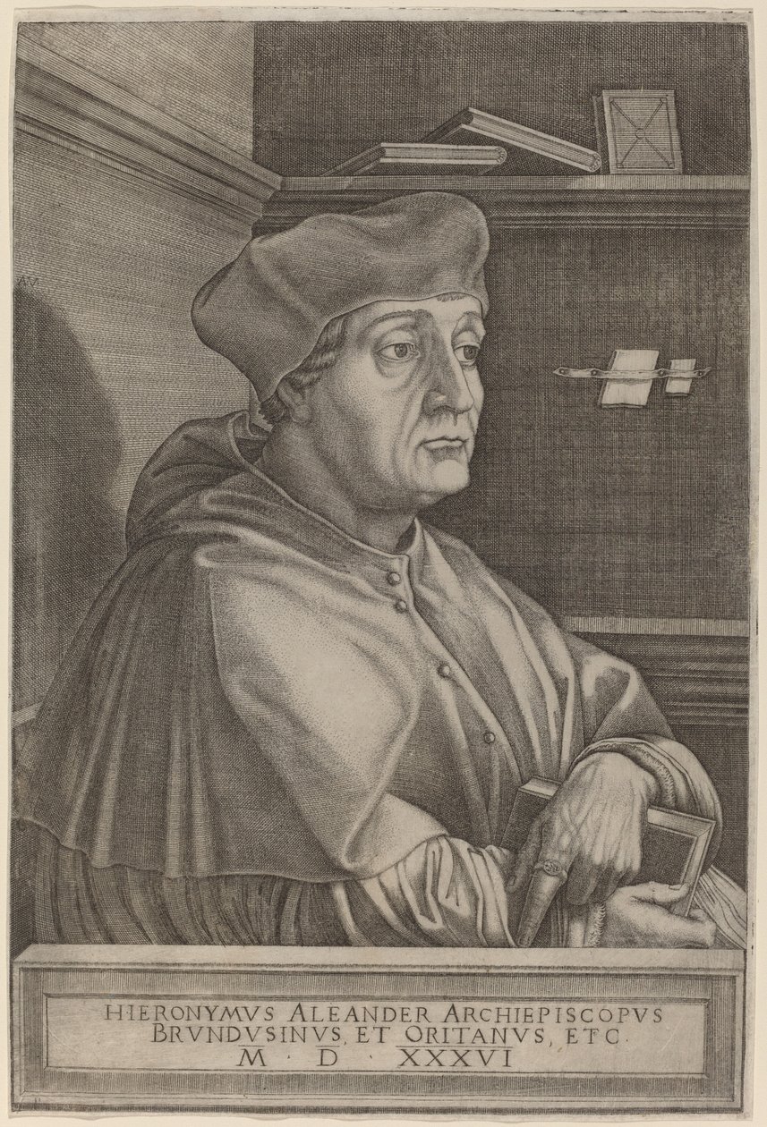 Hieronymus Alexander, ærkebiskop af Brindisi af Agostino dei Musi