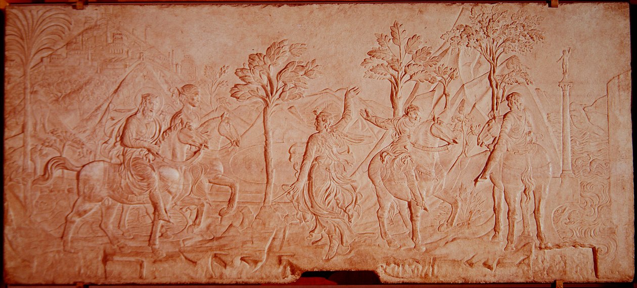 The Voyage of St. Sigismund (marmor) (se 434189 for detaljer) af Agostino di Duccio