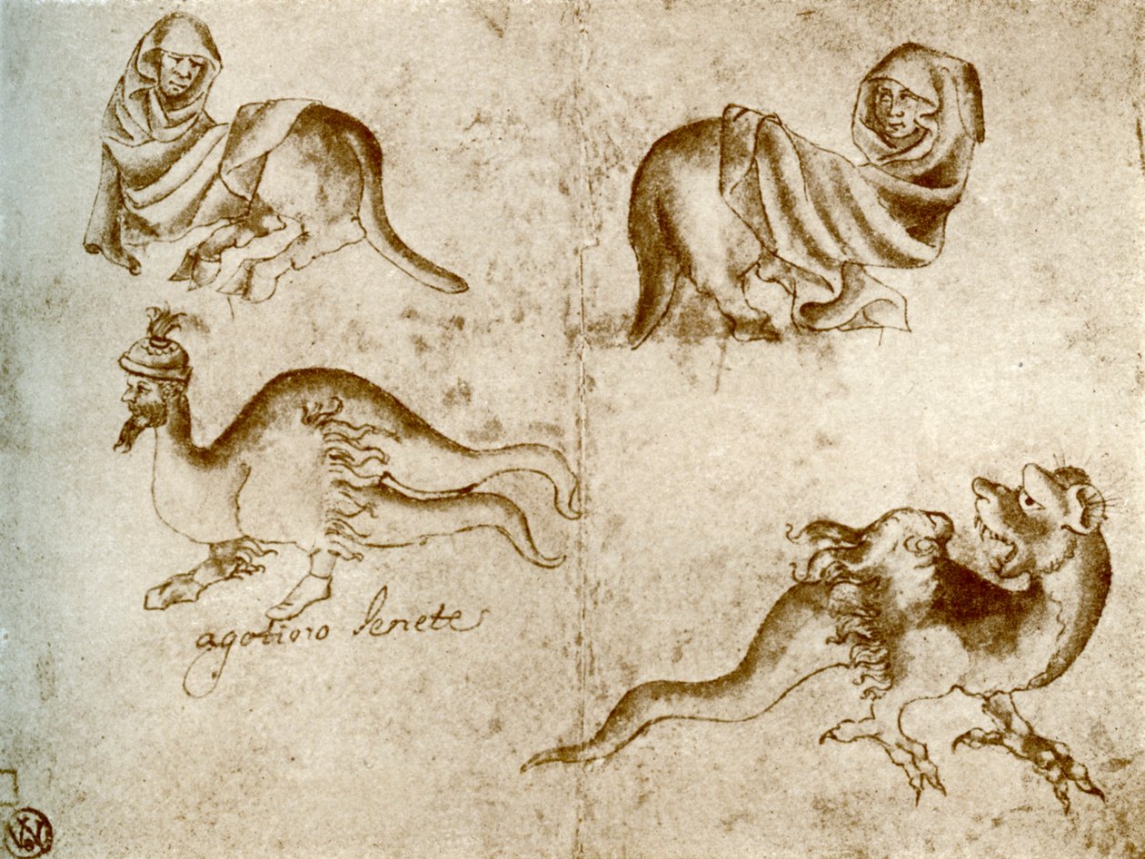 Studier af Agostino af Siena, 1913 af Agostino of Siena