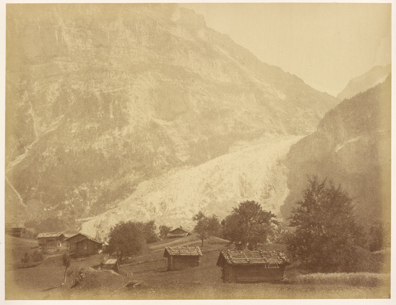 Grindelwald Lower Glacier og Boenisseg Route på Mettenberg af Aimé Civiale