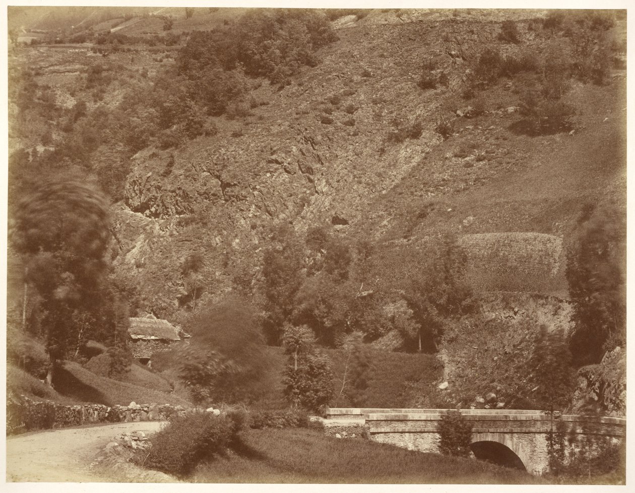 Pont Sur la Route de Bigorre (Coup de Vent) af Aimé Civiale