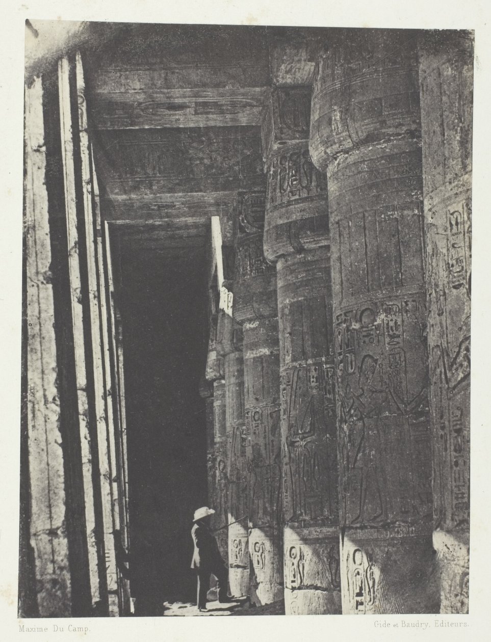 Medinet-Habou, Galleriet i Ramses-Méiamoun-paladset; Theben af Aimé Rochas
