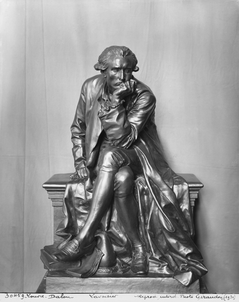 Antoine Laurent Lavoisier (bronze) af Aime Jules Dalou