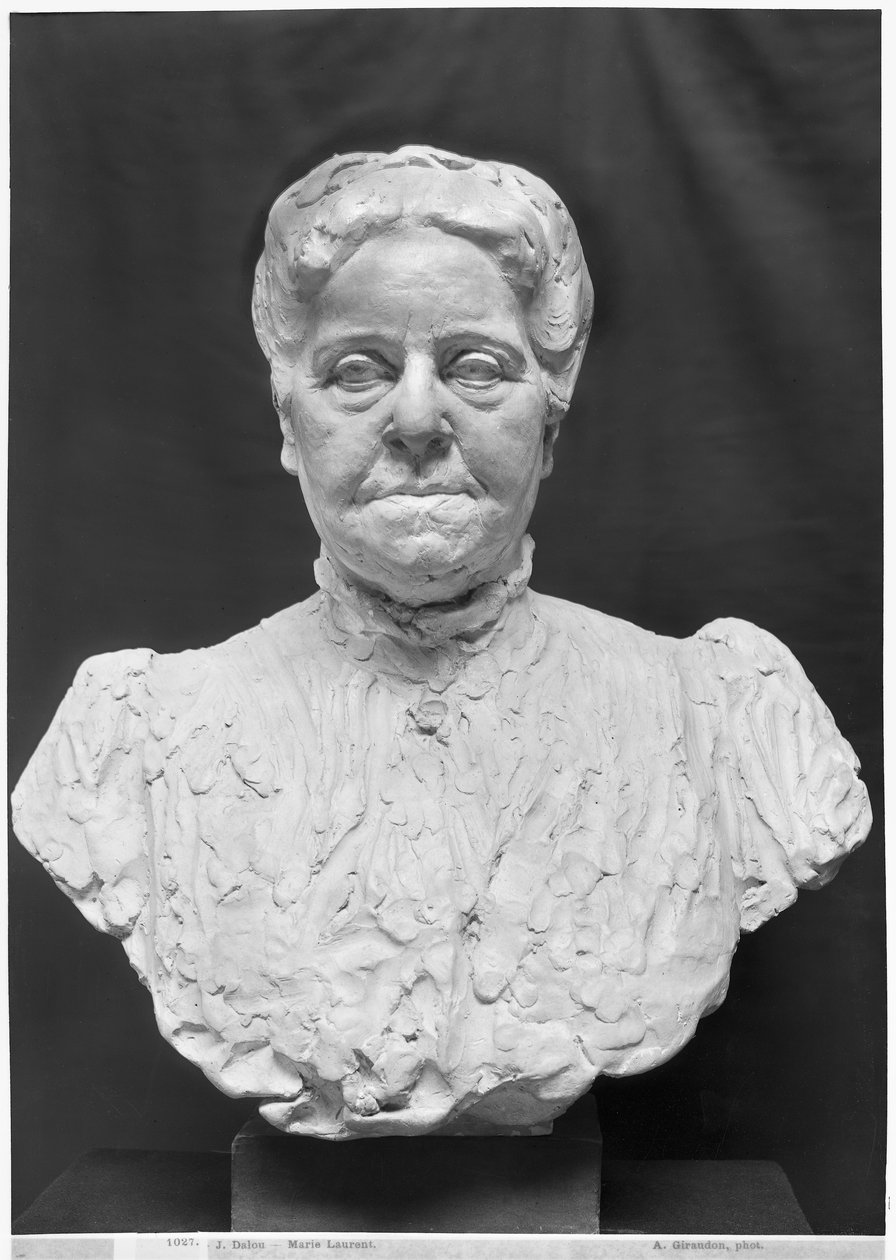 Buste af Madame Marie Laurent (terracotta) af Aime Jules Dalou