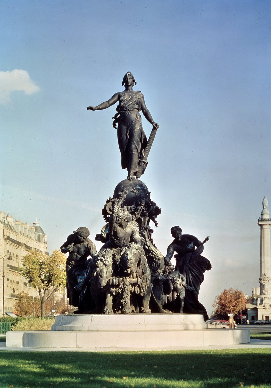 Republikkens triumf, 1879-99 (bronze) af Aime Jules Dalou