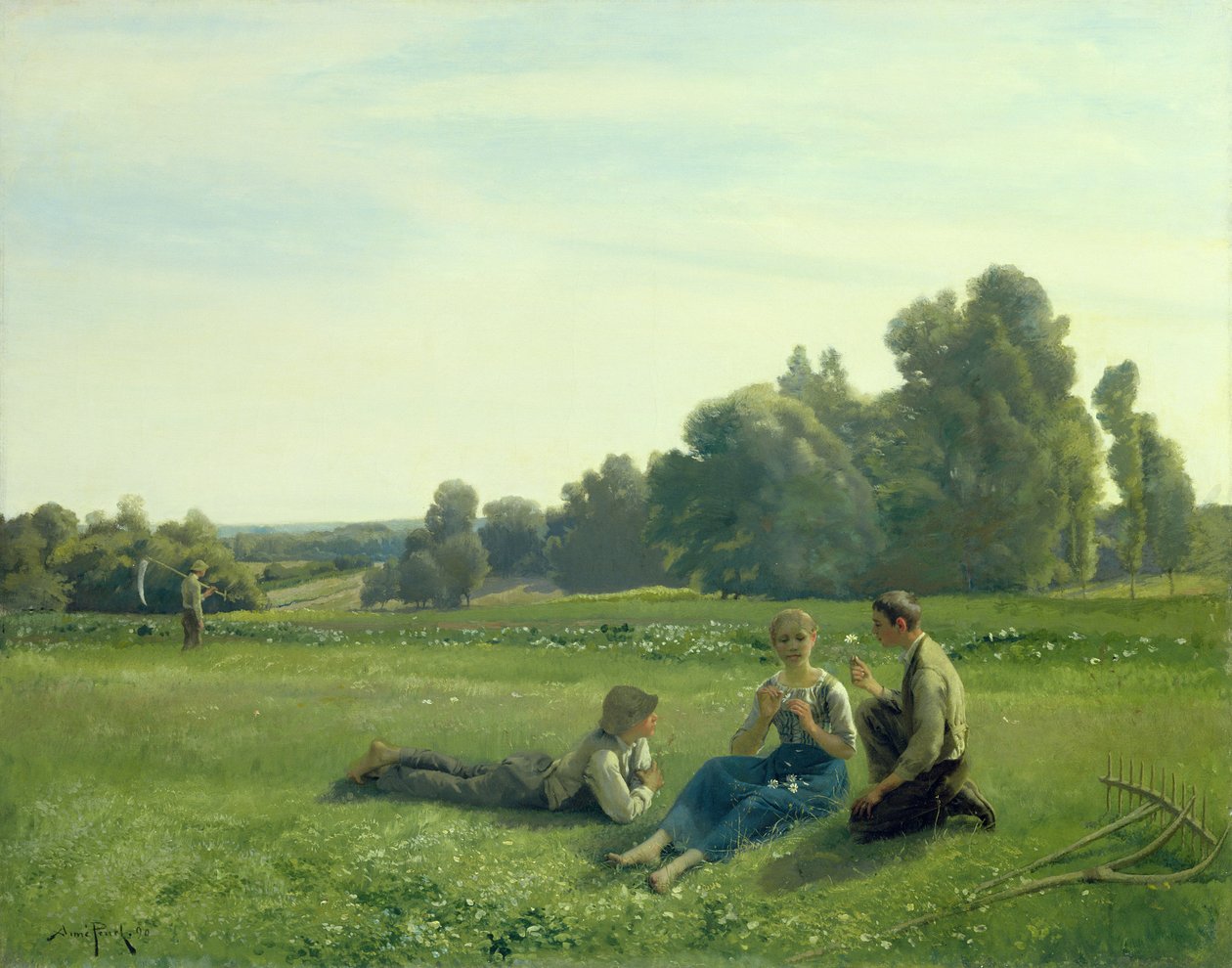 Hømagere i hvile, 1890 af Aime Perret
