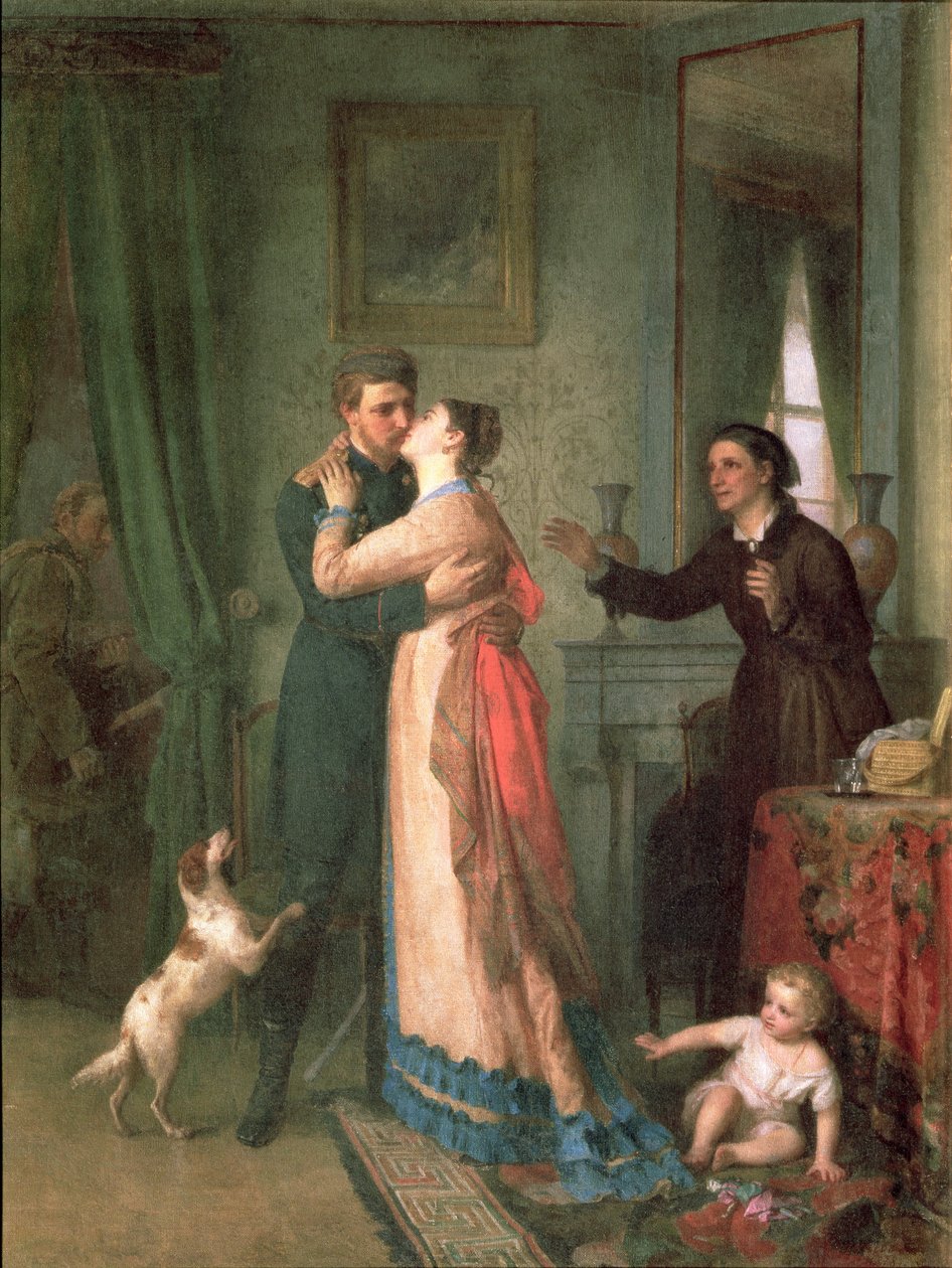 Tilbage efter krigen, 1878 af Akim Egorovich Karneev