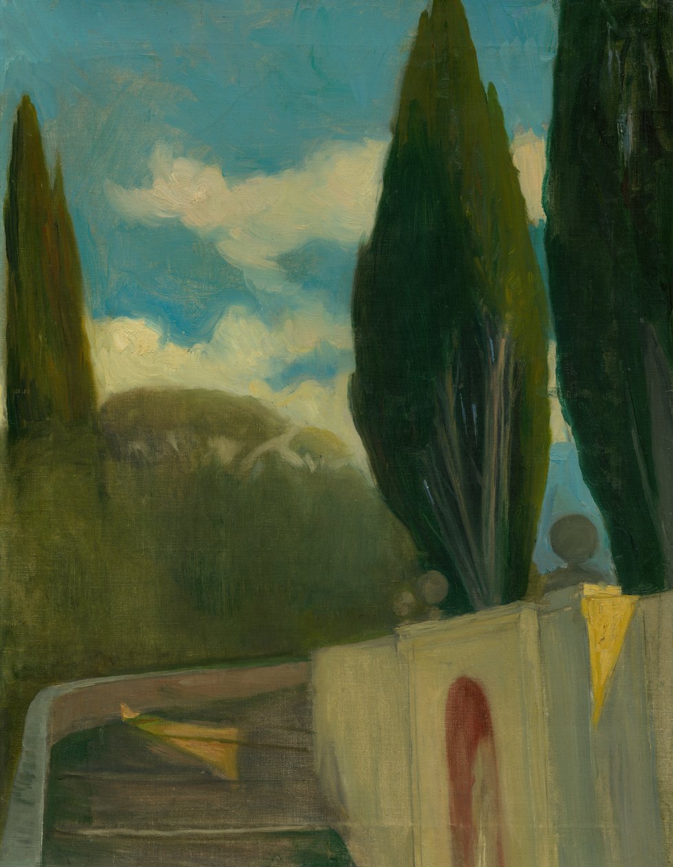 Countryside, ca. 1890-98 (olie på lærred) af Akos Aranyossy