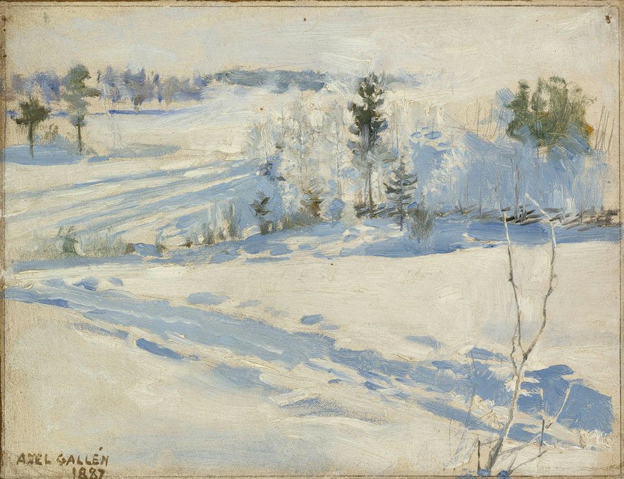 Talvimaisema Engelsk: Winter Landscape Svenska: Vinterlandskap N af Akseli Gallen Kallela