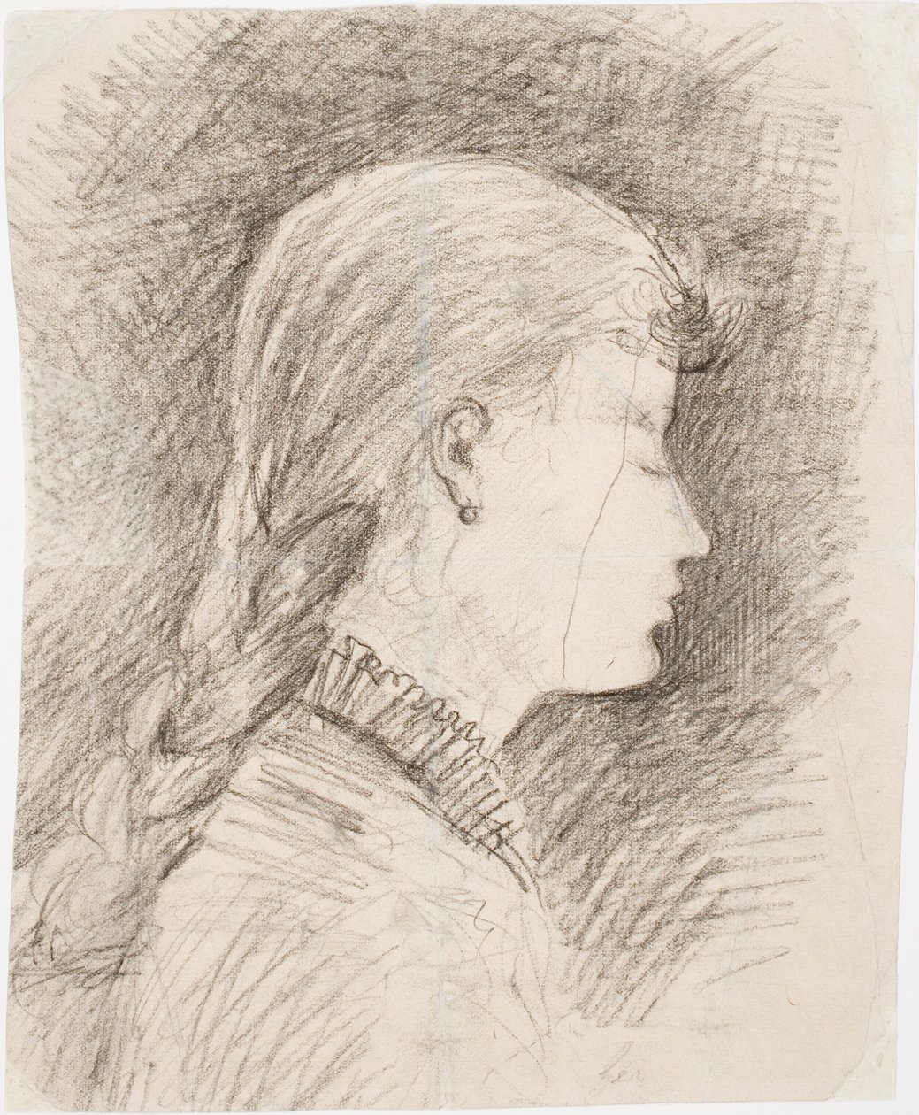 Hovedet af en pige (Gerda Ringbom, senere Bergroth) af Akseli Gallen-Kallela