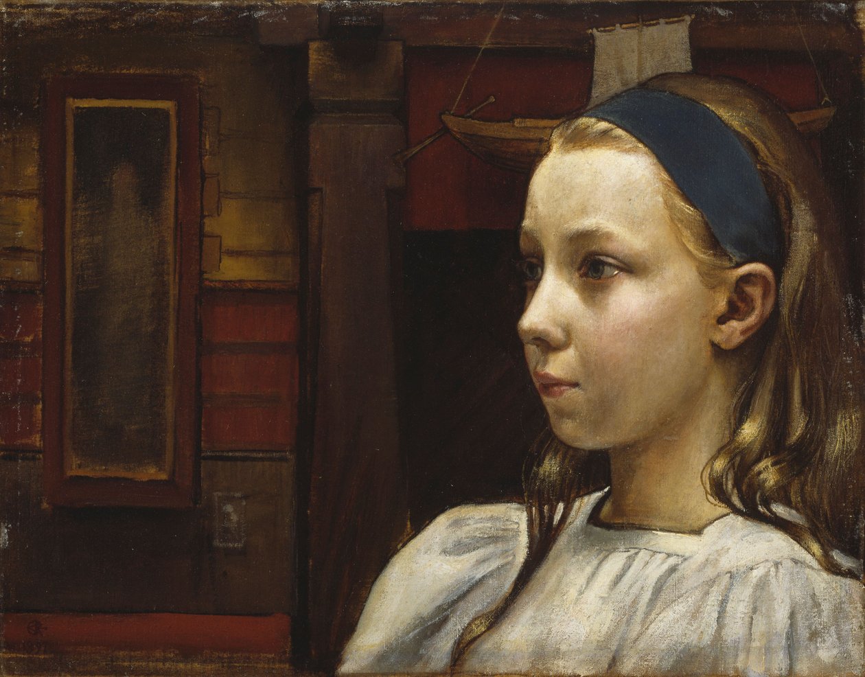 Hovedet af en pige, Lille Anna af Akseli Gallen-Kallela