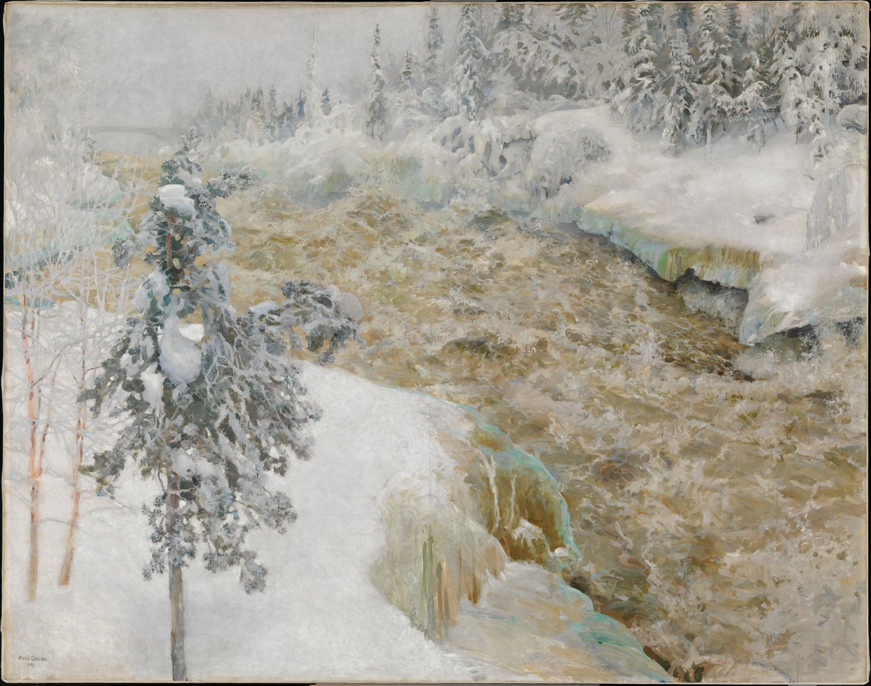 Imatra om vinteren af Akseli Gallen-Kallela