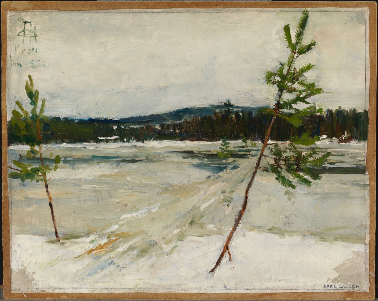 Sti på isen af Akseli Gallen-Kallela