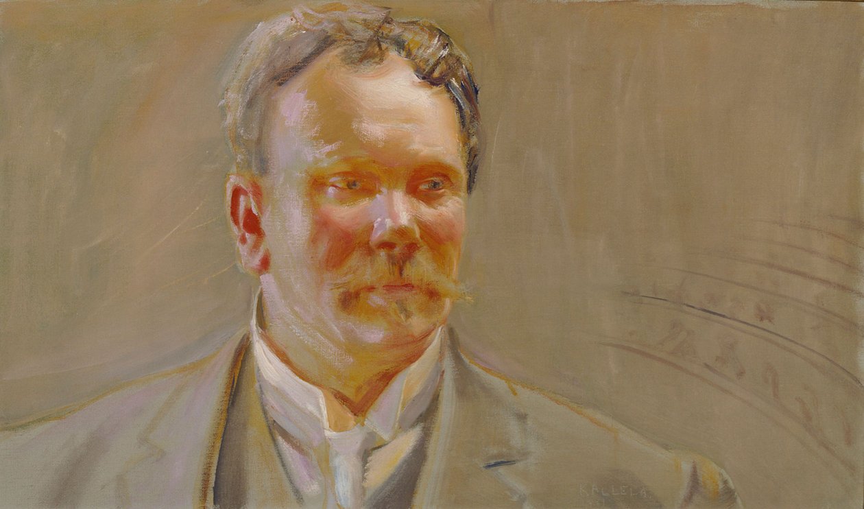Portræt af professor E. N. Setälä af Akseli Gallen-Kallela