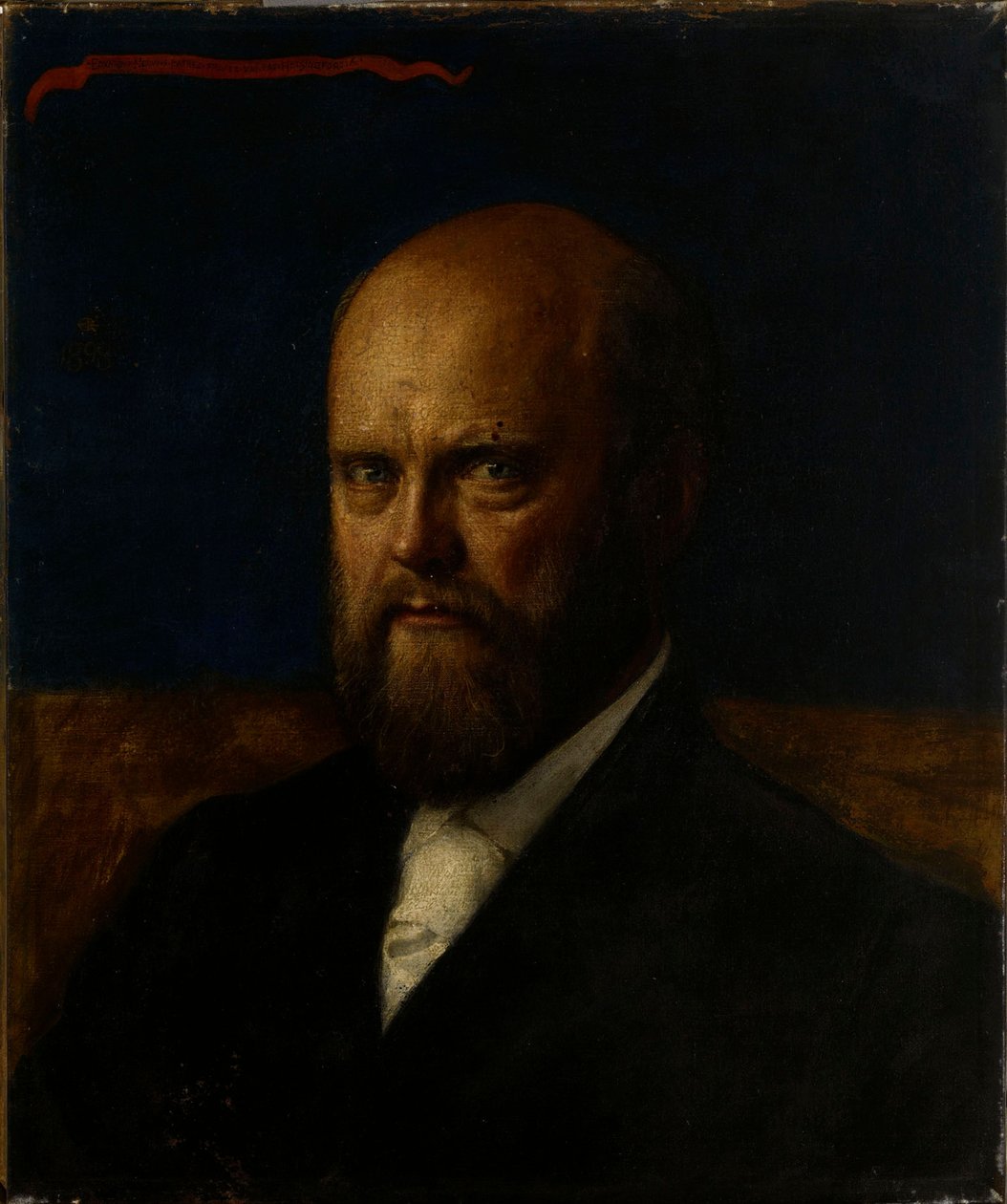 Portræt af professor E. R. Neovius af Akseli Gallen-Kallela