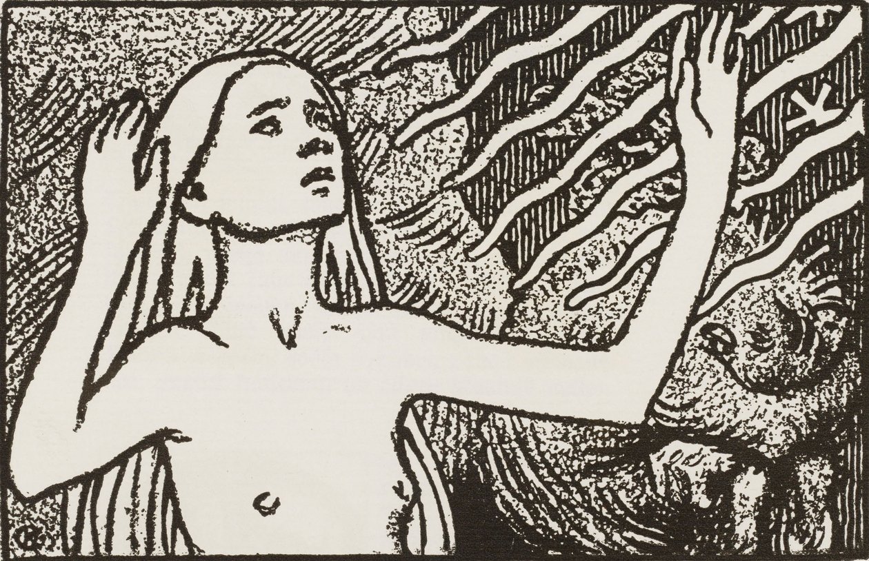 Bedende pige af Akseli Gallen-Kallela