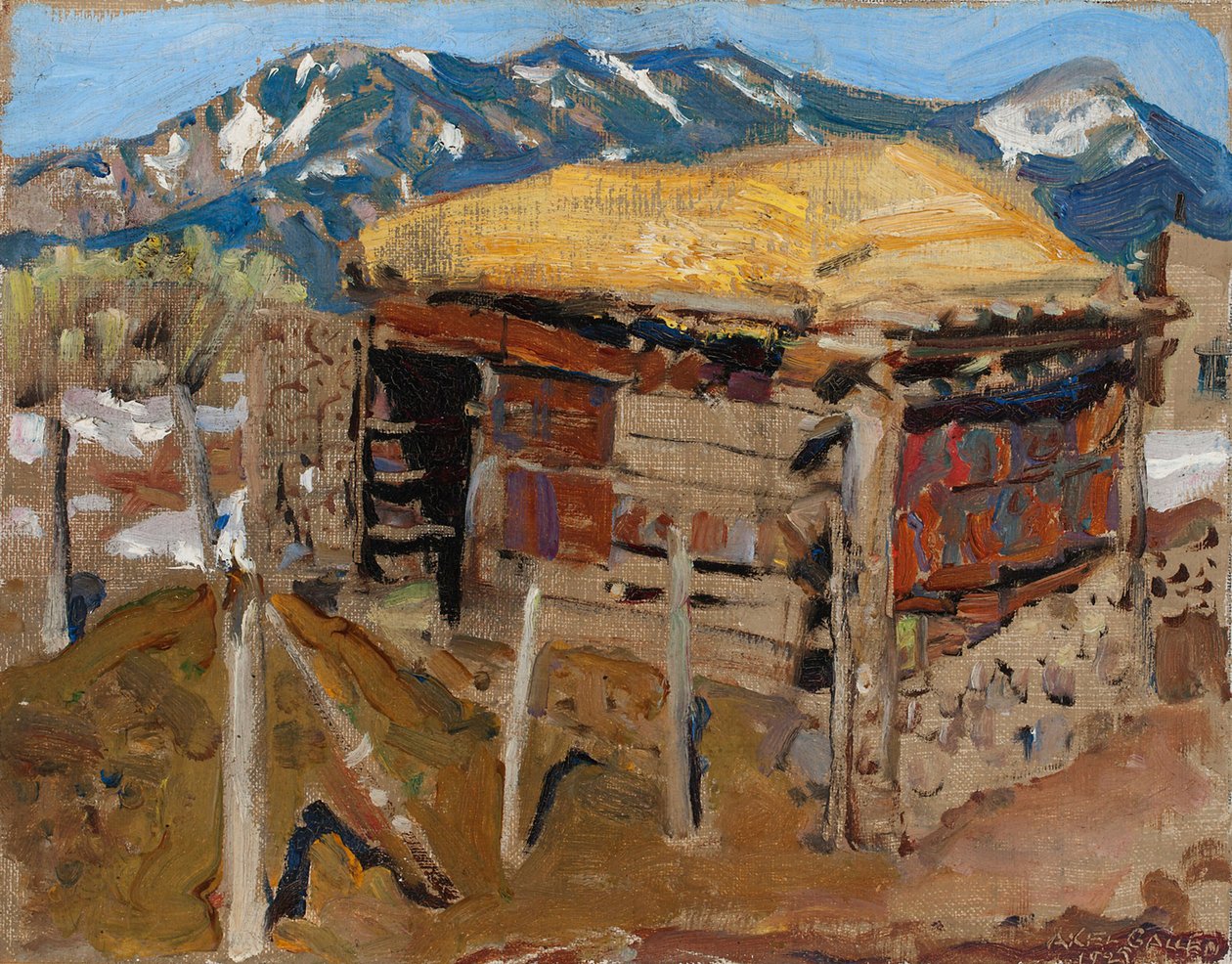 Skur i Taos-bjergene af Akseli Gallen-Kallela