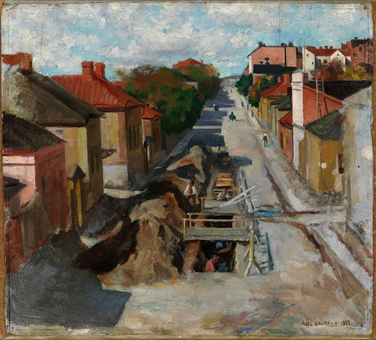 Udsigt fra Fredrikinkatu af Akseli Gallen-Kallela