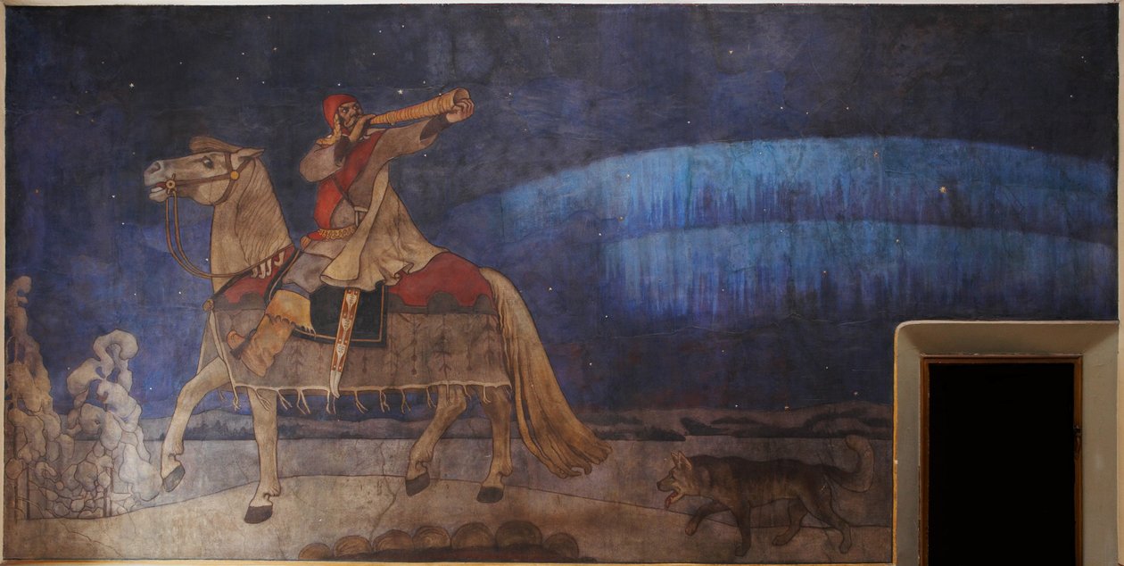 Kullervo Rides to War, 1901 af Akseli Gallen Kallela