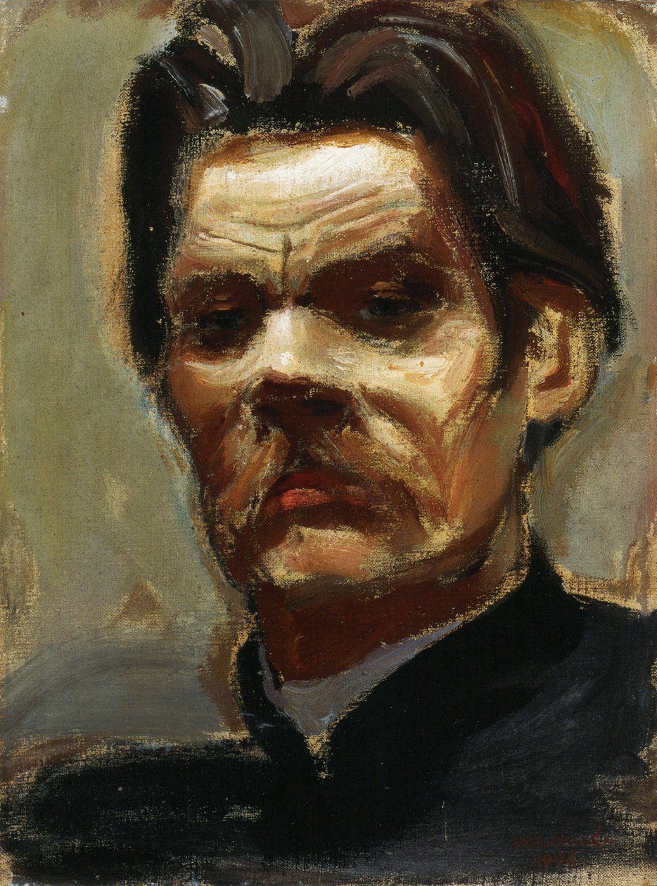 Portræt af forfatteren Maxim Gorky (1868-1939) (Maxime Gorki) - Gallen-Kallela, Akseli (1865-1931) - 1906 - Olie på lærred - Konstmuseet Ateneum, Helsinki af Akseli Valdemar Gallen Kallela